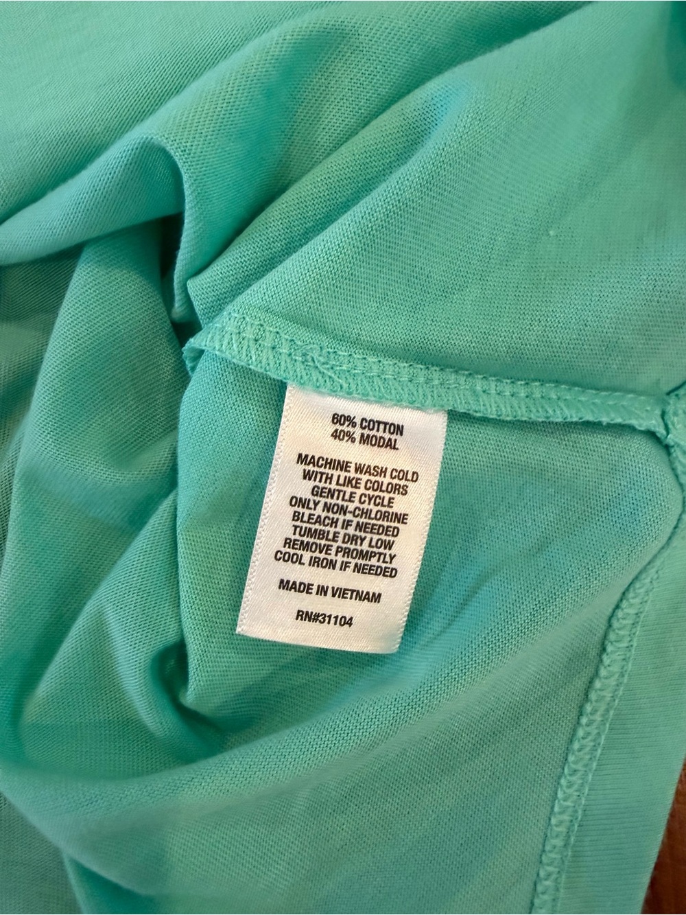crown & ivy Mint Ruffle Sleeve Short Sleeve Tee NWT - Picture 7 of 9